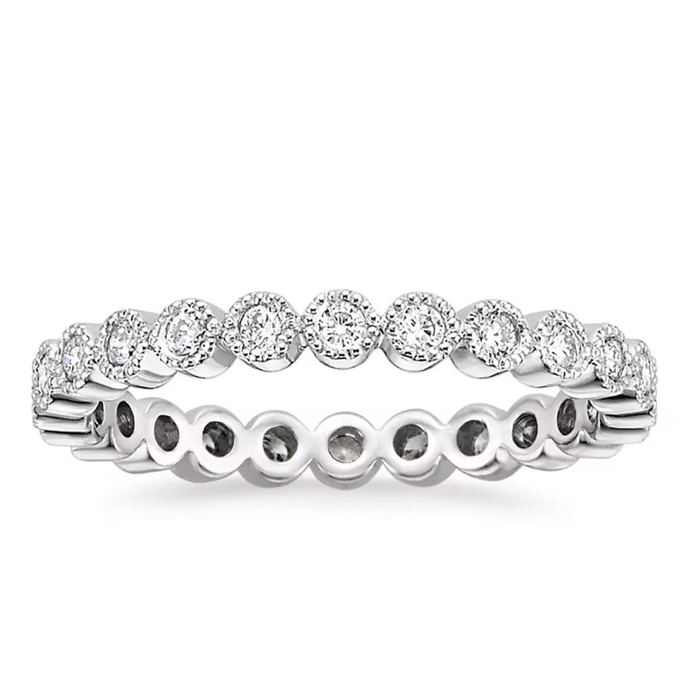925 Sterling Silver Eternity Ring Size 8